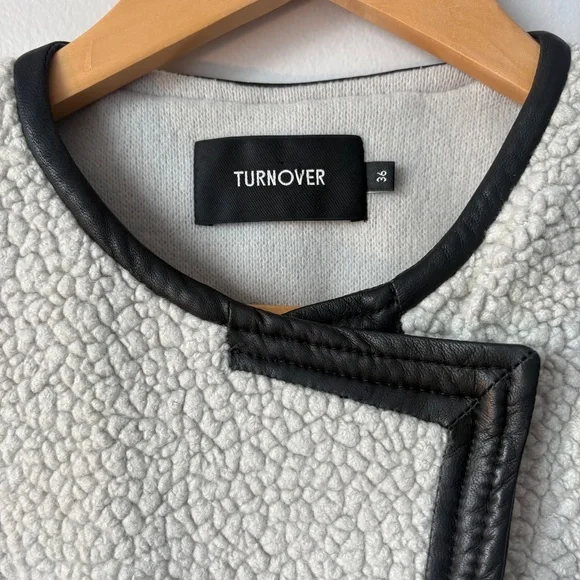 TURNOVER Ivory wool coat EU 36 - Picture 13 of 16